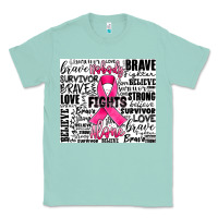 Seafoam breast cancer nobody fights alone Classic Tee - JahusDesignShop
