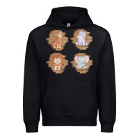 Black Safari Baby Animal Clipart Urban Hoodie - Bettercallsaul