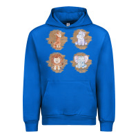Cobalt Safari Baby Animal Clipart Urban Hoodie - Bettercallsaul
