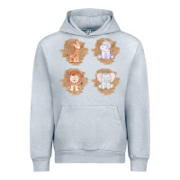 Heather Grey Safari Baby Animal Clipart Urban Hoodie - Bettercallsaul