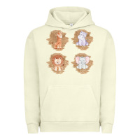 Pigment Pistachio Safari Baby Animal Clipart Urban Hoodie - Bettercallsaul