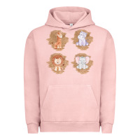Pigment Salmon Safari Baby Animal Clipart Urban Hoodie - Bettercallsaul