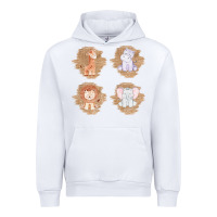 White Safari Baby Animal Clipart Urban Hoodie - Bettercallsaul