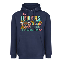 Navy heifers be trippin' Heavyweight Hoodie - MaliasSmallBusiness
