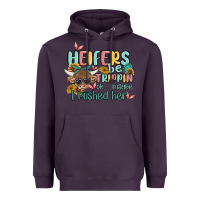 Plum heifers be trippin' Heavyweight Hoodie - MaliasSmallBusiness