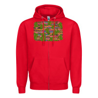 Red cinco de mayo cactus Zipper Hoodie - Artiststas