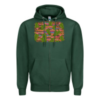 Sports Green cinco de mayo cactus Zipper Hoodie - Artiststas