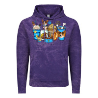 Cloud Purple corgi coffee cups Vintage Hoodie - Zillion Design Studio