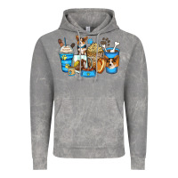 Cloud Rock corgi coffee cups Vintage Hoodie - Zillion Design Studio