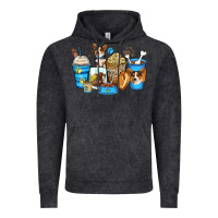 Vintage Black corgi coffee cups Vintage Hoodie - Zillion Design Studio