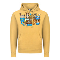 Vintage Mustard corgi coffee cups Vintage Hoodie - Zillion Design Studio