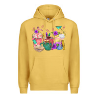 Antique Gold School Girl Coffee Cup Bbs Premium Hoodie - BundleAndBundleShop