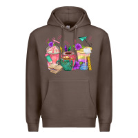 Coffee School Girl Coffee Cup Bbs Premium Hoodie - BundleAndBundleShop
