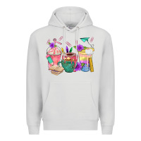 Dove Grey School Girl Coffee Cup Bbs Premium Hoodie - BundleAndBundleShop