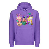 Purple School Girl Coffee Cup Bbs Premium Hoodie - BundleAndBundleShop