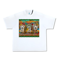White alpacas Urban Heavy Tee - BarkalooDesign