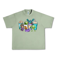 Oil Green cartoon characters coffee cups Urban Heavy Tee - Zillion Design Studio