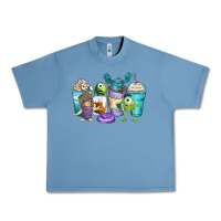 Pebble Blue cartoon characters coffee cups Urban Heavy Tee - Zillion Design Studio