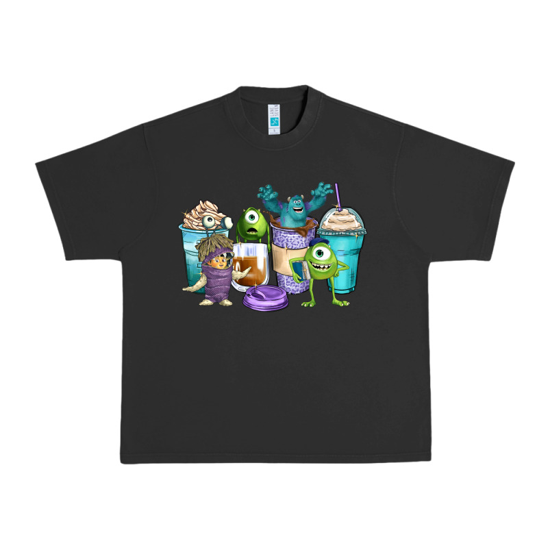 Cartoon Characters Coffee Cups Urban Heavy Tee by Zillion Design Studio | Teevron
