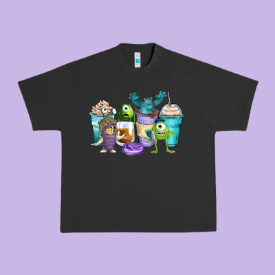 Cartoon Characters Coffee Cups Urban Heavy Tee Designed By Zillion Design Studio