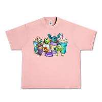 Salmon cartoon characters coffee cups Urban Heavy Tee - Zillion Design Studio