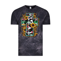 Cloud Black western cross Vintage Tee - RanaPortraitStore