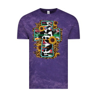 Cloud Purple western cross Vintage Tee - RanaPortraitStore