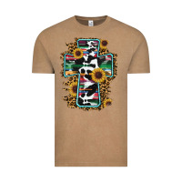 Vintage Coffee western cross Vintage Tee - RanaPortraitStore