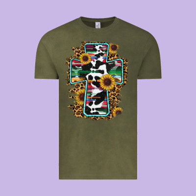 Western Cross Vintage Tee Designed By Ranaportraitstore