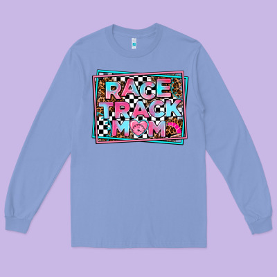 Race Track Mom Long Sleeve Tee Designed By Adodesignshop