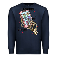 Navy finding my match Premium Sweatshirt - MaliasSmallBusiness