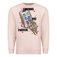 Pale Pink finding my match Premium Sweatshirt - MaliasSmallBusiness