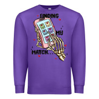 Purple finding my match Premium Sweatshirt - MaliasSmallBusiness