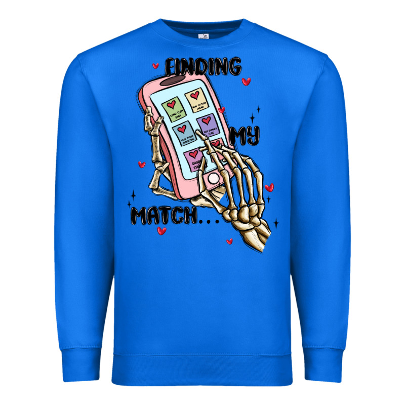 Finding My Match Premium Sweatshirt by MaliasSmallBusiness | Teevron