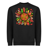 Black watermelon sunflower Heavyweight Sweatshirt - texasbilliewilder