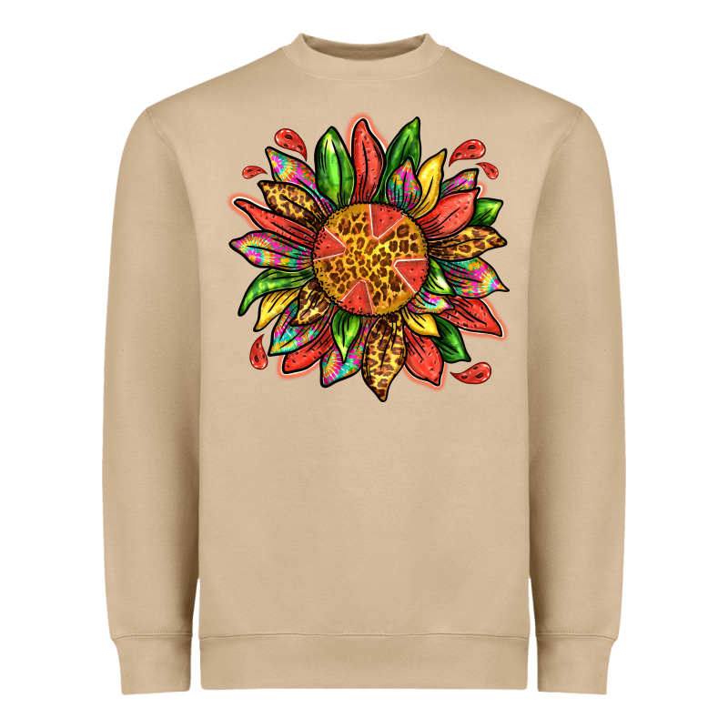 Watermelon Sunflower Heavyweight Sweatshirt by texasbilliewilder | Teevron