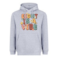 Heather Grey eight is a vibe Heavyweight Hoodie - MaliasSmallBusiness