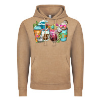 Vintage Coffee skeleton summer coffee cups Vintage Hoodie - Zillion Design Studio