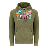 Vintage Olive skeleton summer coffee cups Vintage Hoodie - Zillion Design Studio