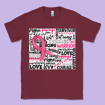 Breast Cancer Ribbon Classic Tee Designed By Jahusdesignshop