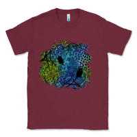 Burgundy halloween patch  3 Classic Tee - BundleAndBundleShop