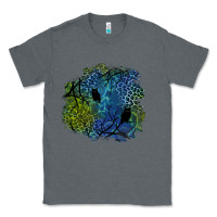 Charcoal Heather halloween patch  3 Classic Tee - BundleAndBundleShop