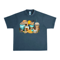 Midnight Navy chicken coffee cups Urban Heavy Tee - Zillion Design Studio