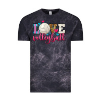 Cloud Black love volleyball Vintage Tee - Zillion Design Studio