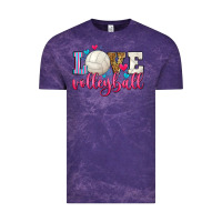 Cloud Purple love volleyball Vintage Tee - Zillion Design Studio