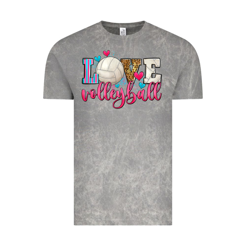 Love Volleyball Vintage Tee by Zillion Design Studio | Teevron
