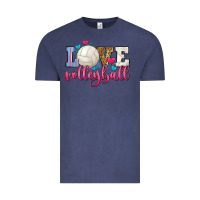 Vintage Denim love volleyball Vintage Tee - Zillion Design Studio
