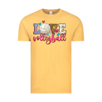 Vintage Mustard love volleyball Vintage Tee - Zillion Design Studio