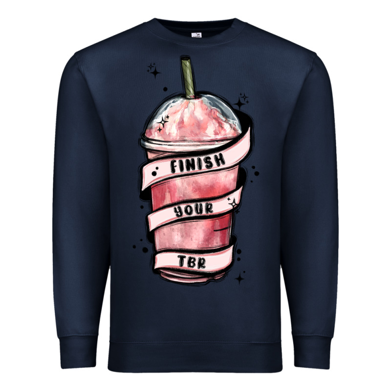 Finish Your Tbr Premium Sweatshirt by MaliasSmallBusiness | Teevron