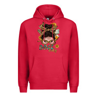 Cardinal Western Messy Bun Boss Lady With Money Premium Hoodie - BundleAndBundleShop